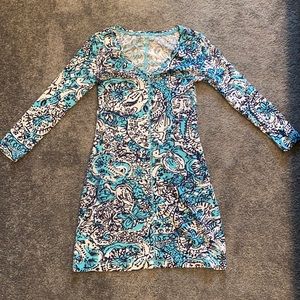 XXS Lilly Pulitzer 3/4 Sleeve T-Shirt Dress